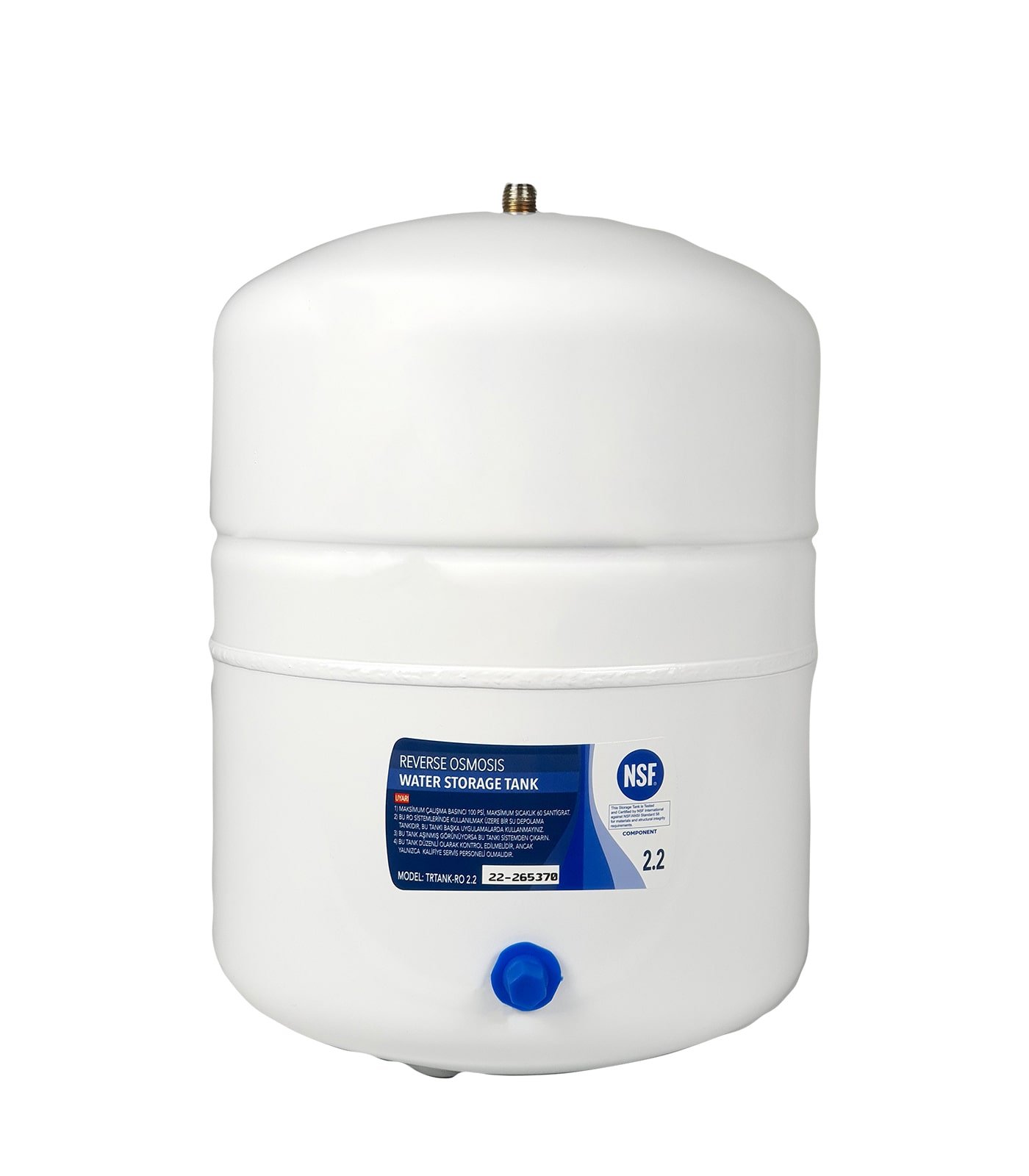 2.2G (8 LT) Çelik Depo Tankı su arıtma cihazı